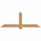 Ekena Millwork Eugene Smooth Timber Gable Bracket, Western Red Cedar, 72"W x 27"H x 1 1/2"D x 5 1/2"F, 9/12 Pitch GBW072X27X0206EUG00SWR - alternate 1